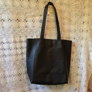KIKO Black leather tote bag